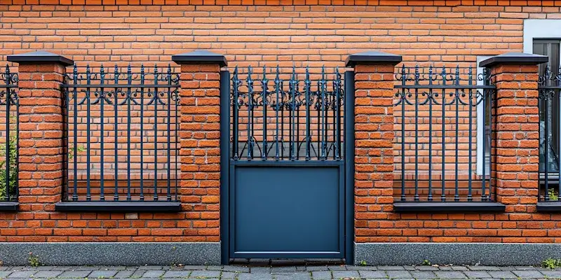 Polnische Metallzaune